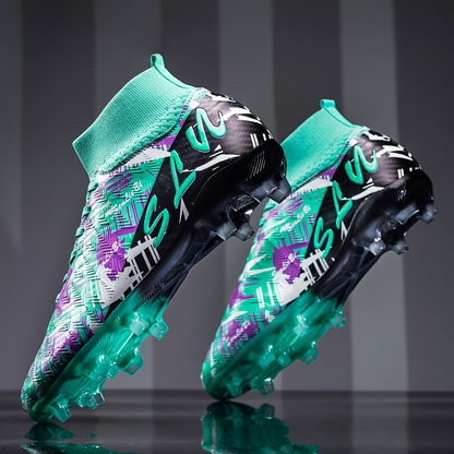 Heren Voetbalschoenen met Lange Noppen – Wide Fit High-Top