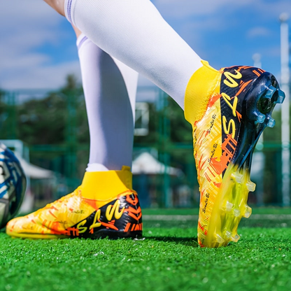 Heren Voetbalschoenen met Lange Noppen – Wide Fit High-Top