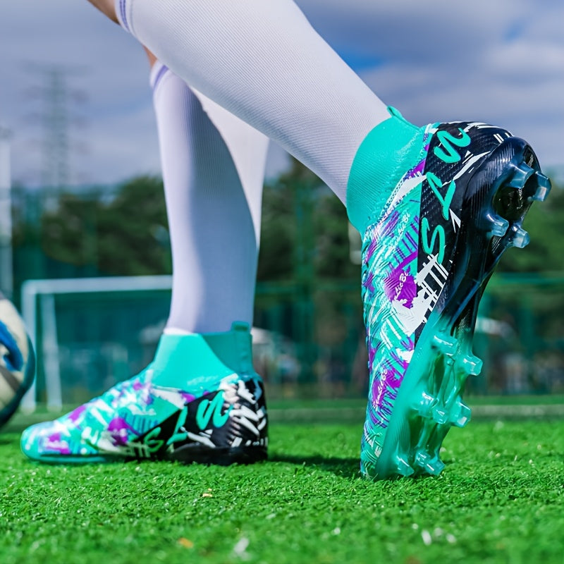 Heren Voetbalschoenen met Lange Noppen – Wide Fit High-Top