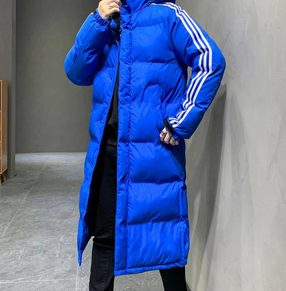 Heren Parka Lang met Capuchon – Winddichte Winterjas