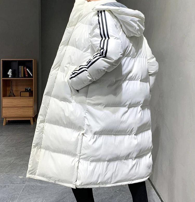 Heren Parka Lang met Capuchon – Winddichte Winterjas