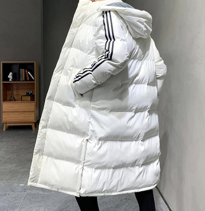 Heren Parka Lang met Capuchon – Winddichte Winterjas