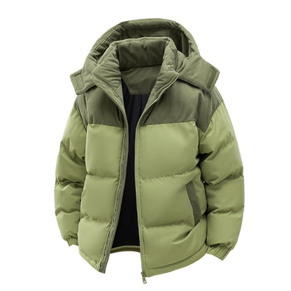 Heren Winterjas met Capuchon – Gewatteerde Outdoor Jas