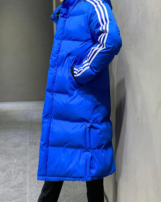 Heren Parka Lang met Capuchon – Winddichte Winterjas
