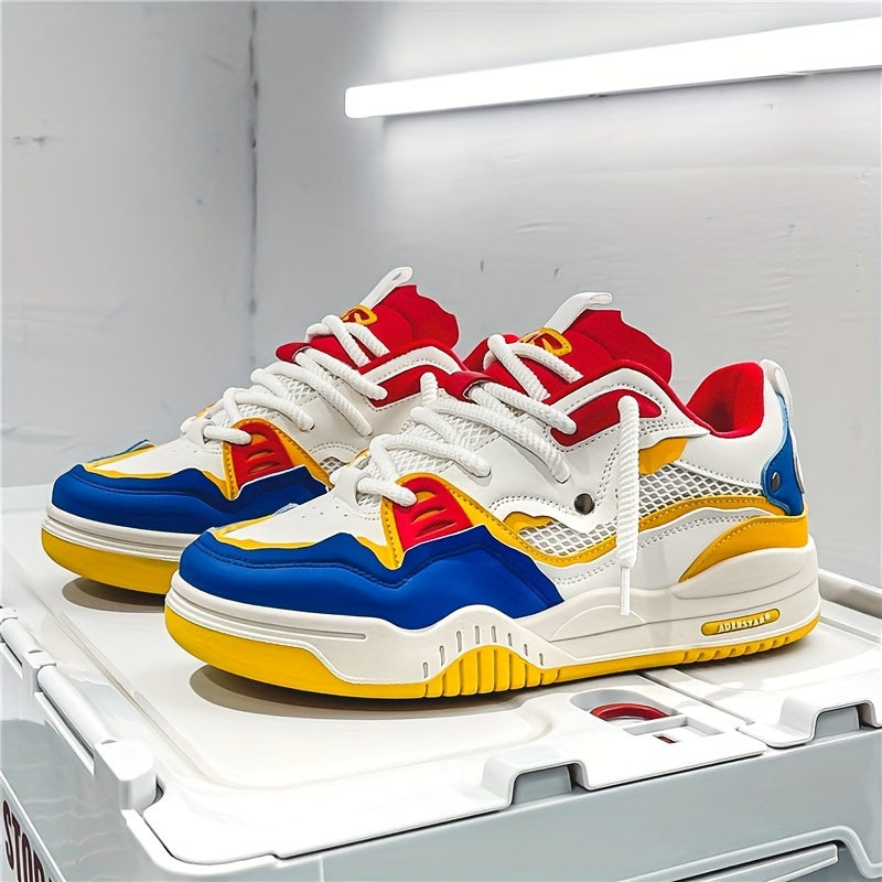 Heren Sneakers Lichtgewicht met Veters en Contrastdetails