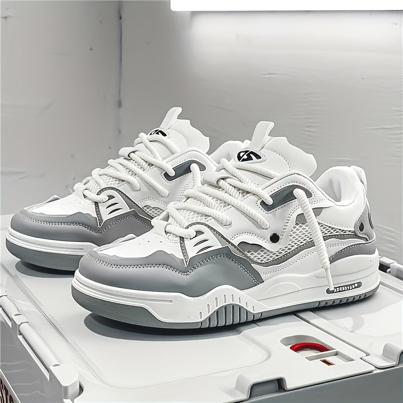 Heren Sneakers Lichtgewicht met Veters en Contrastdetails