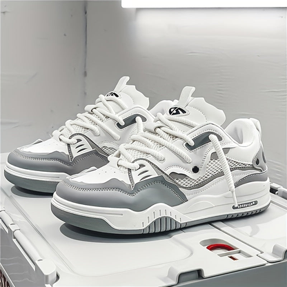 Heren Sneakers Lichtgewicht met Veters en Contrastdetails