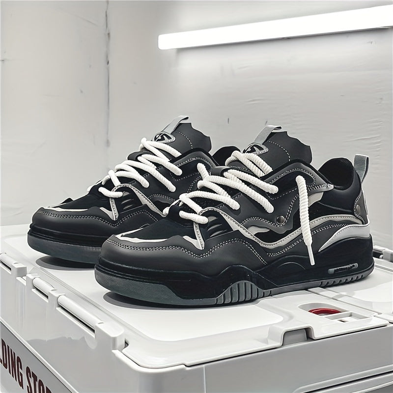 Heren Sneakers Lichtgewicht met Veters en Contrastdetails