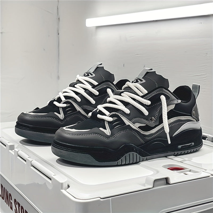 Heren Sneakers Lichtgewicht met Veters en Contrastdetails