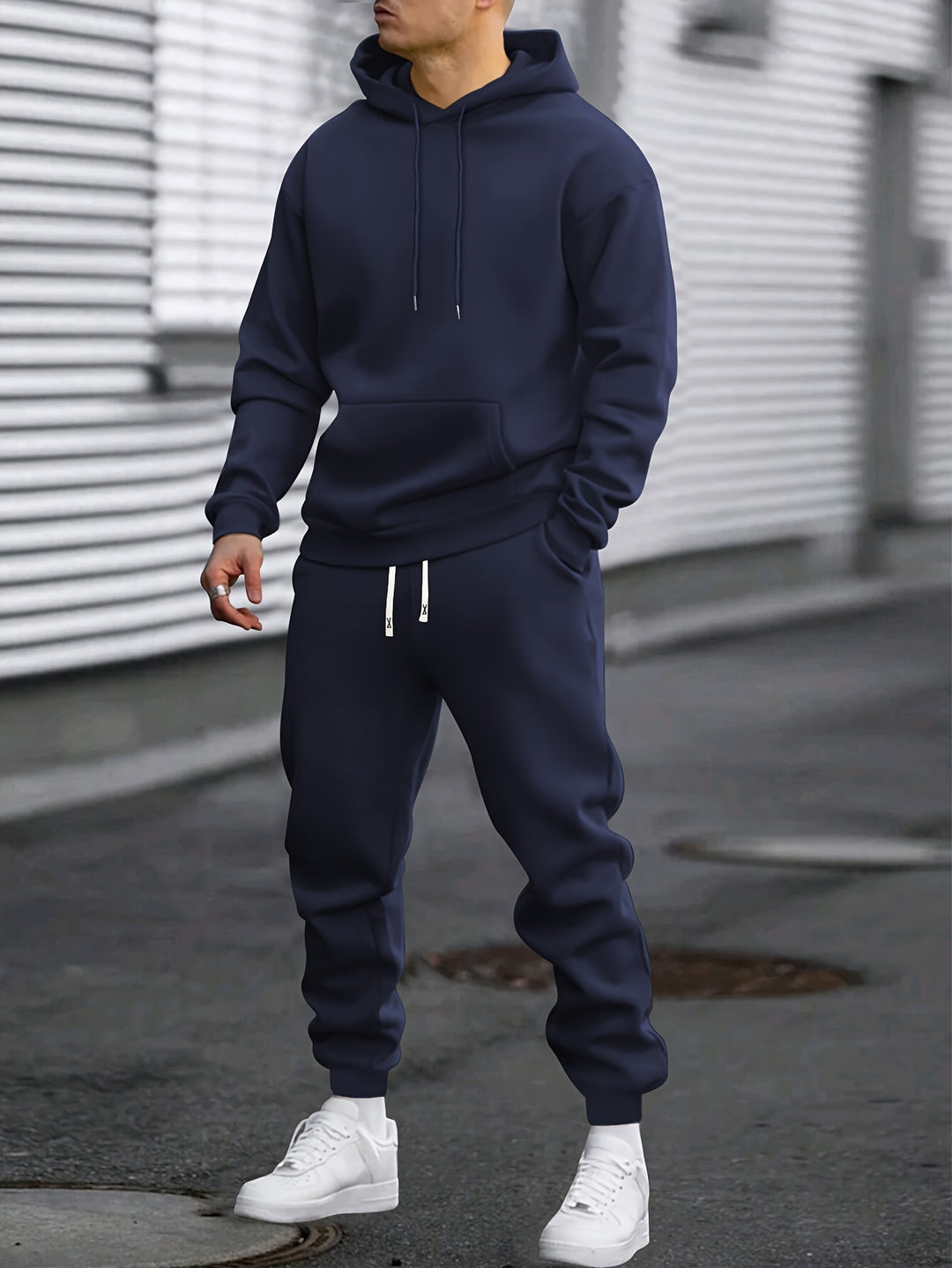Heren Sportset Hoodie & Joggingbroek - Ademend Polyester