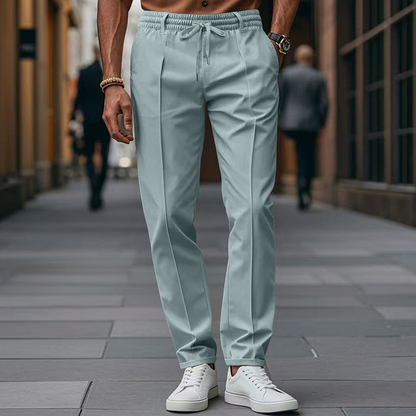Heren Broek Tapered Fit met Elastische Tailleband