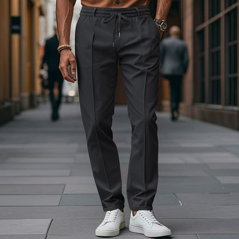 Heren Broek Tapered Fit met Elastische Tailleband