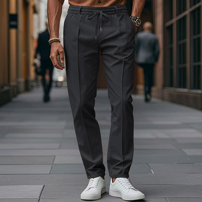 Heren Broek Tapered Fit met Elastische Tailleband