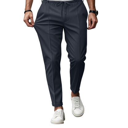 Heren Broek Tapered Fit met Elastische Tailleband