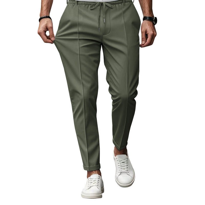 Heren Broek Tapered Fit met Elastische Tailleband
