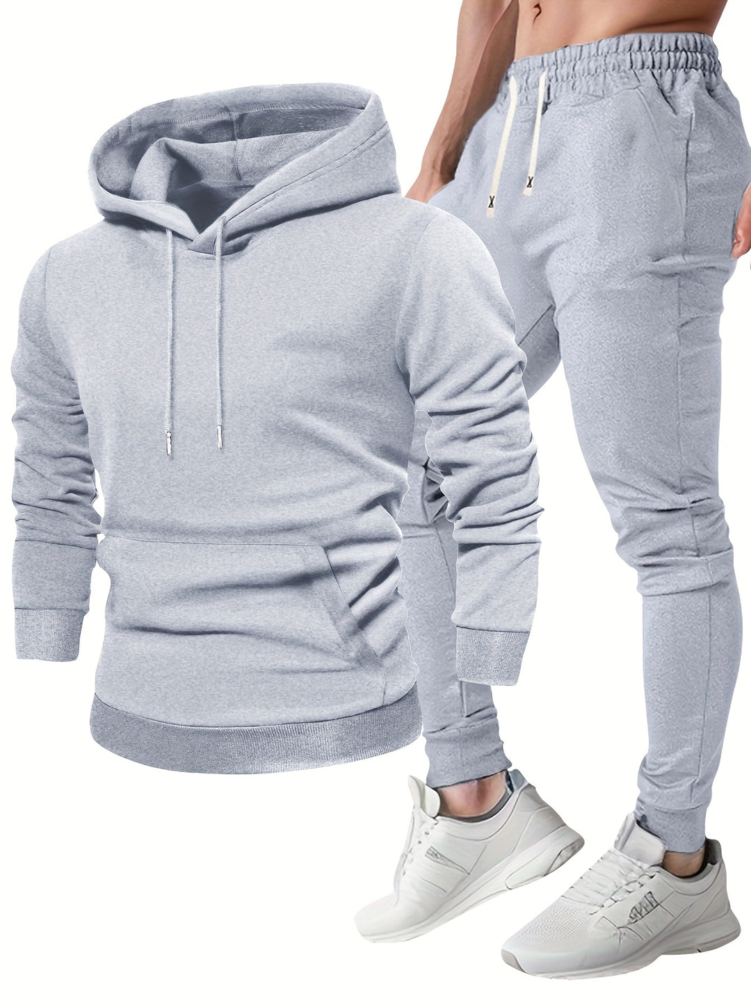 Heren Sportset Hoodie & Joggingbroek - Ademend Polyester