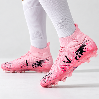 Heren Voetbalschoenen met Lange Noppen – Wide Fit High-Top