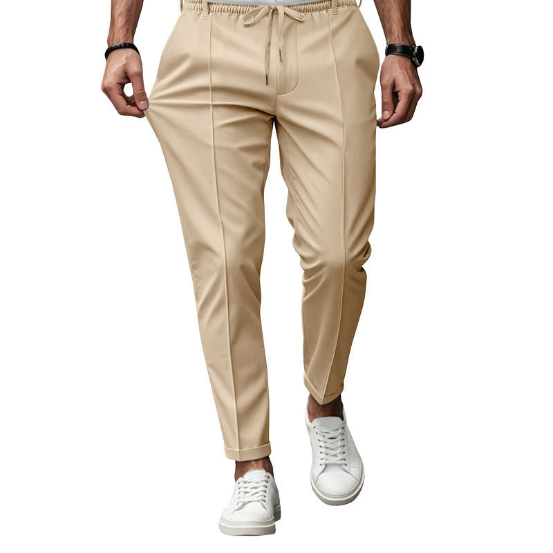 Heren Broek Tapered Fit met Elastische Tailleband
