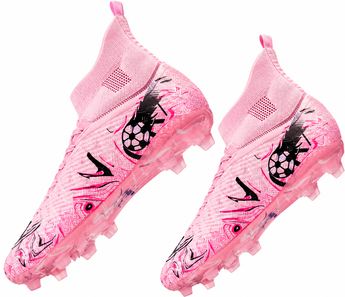 Heren Voetbalschoenen met Lange Noppen – Wide Fit High-Top