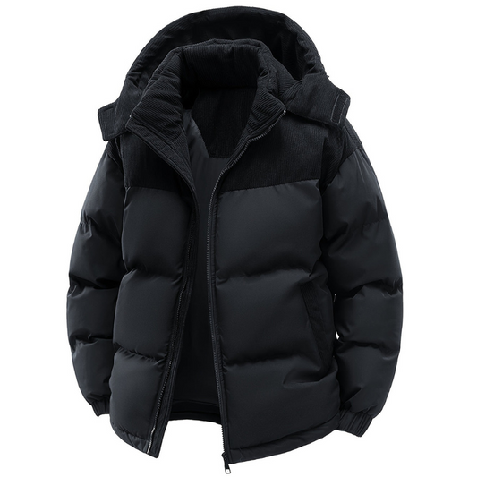Heren Winterjas met Capuchon – Gewatteerde Outdoor Jas