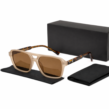 Heren Zonnebril Oversized Retro met Brede Glazen