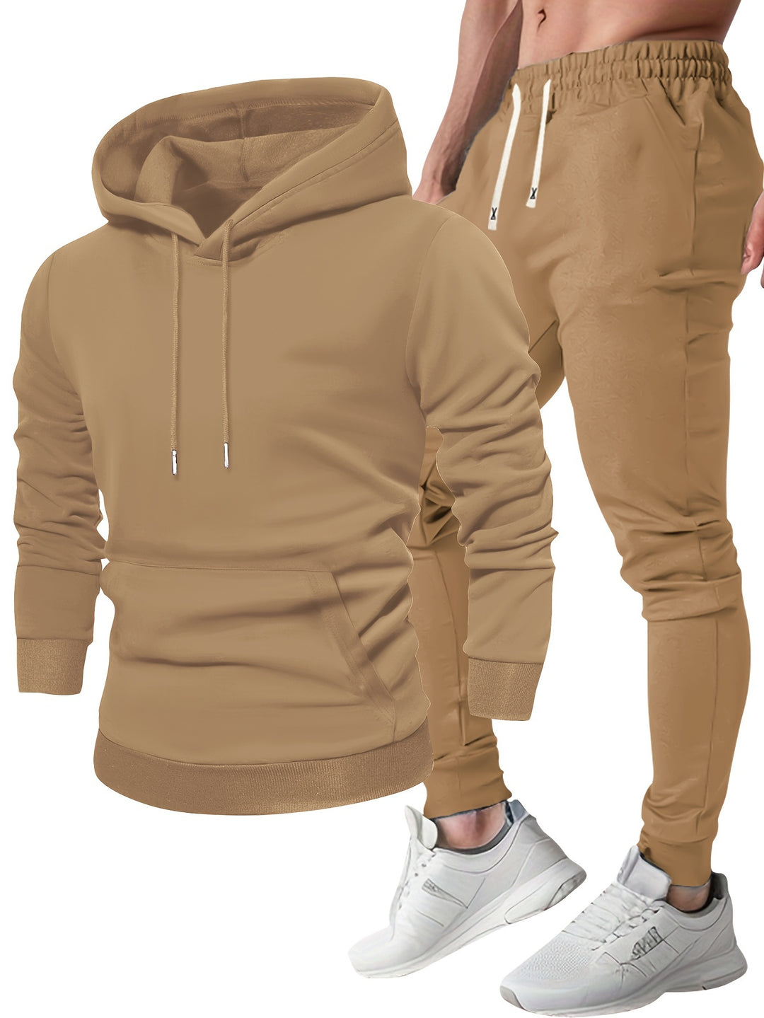 Heren Sportset Hoodie & Joggingbroek - Ademend Polyester