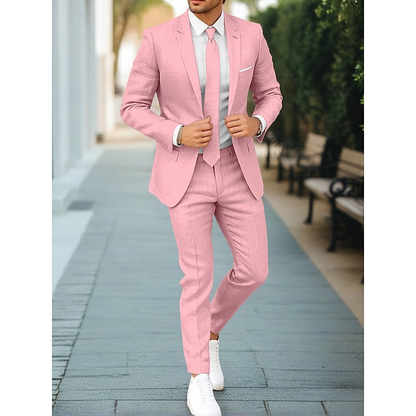 Anzug Herren mit schmaler Passform - rosa