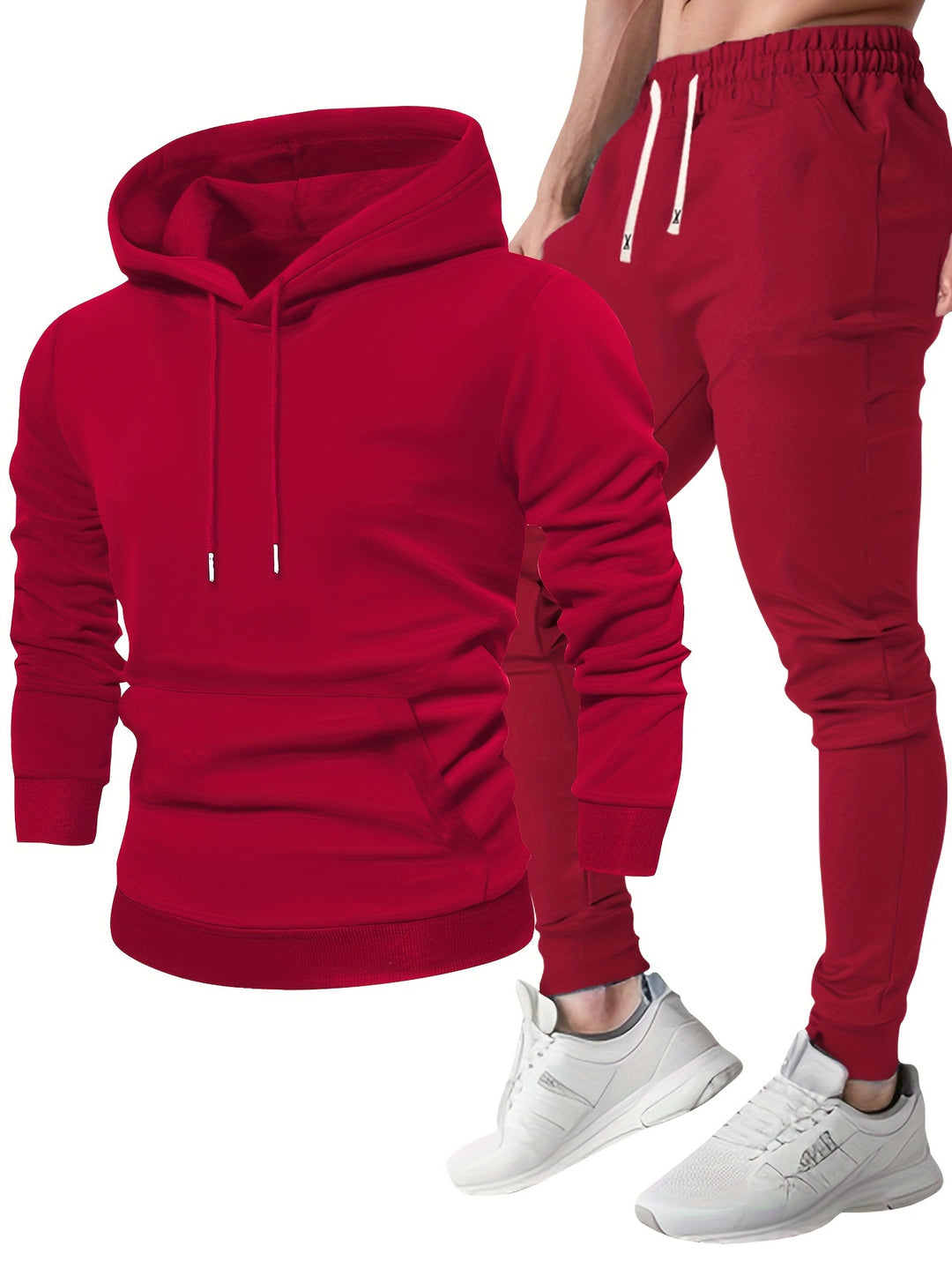 Heren Sportset Hoodie & Joggingbroek - Ademend Polyester