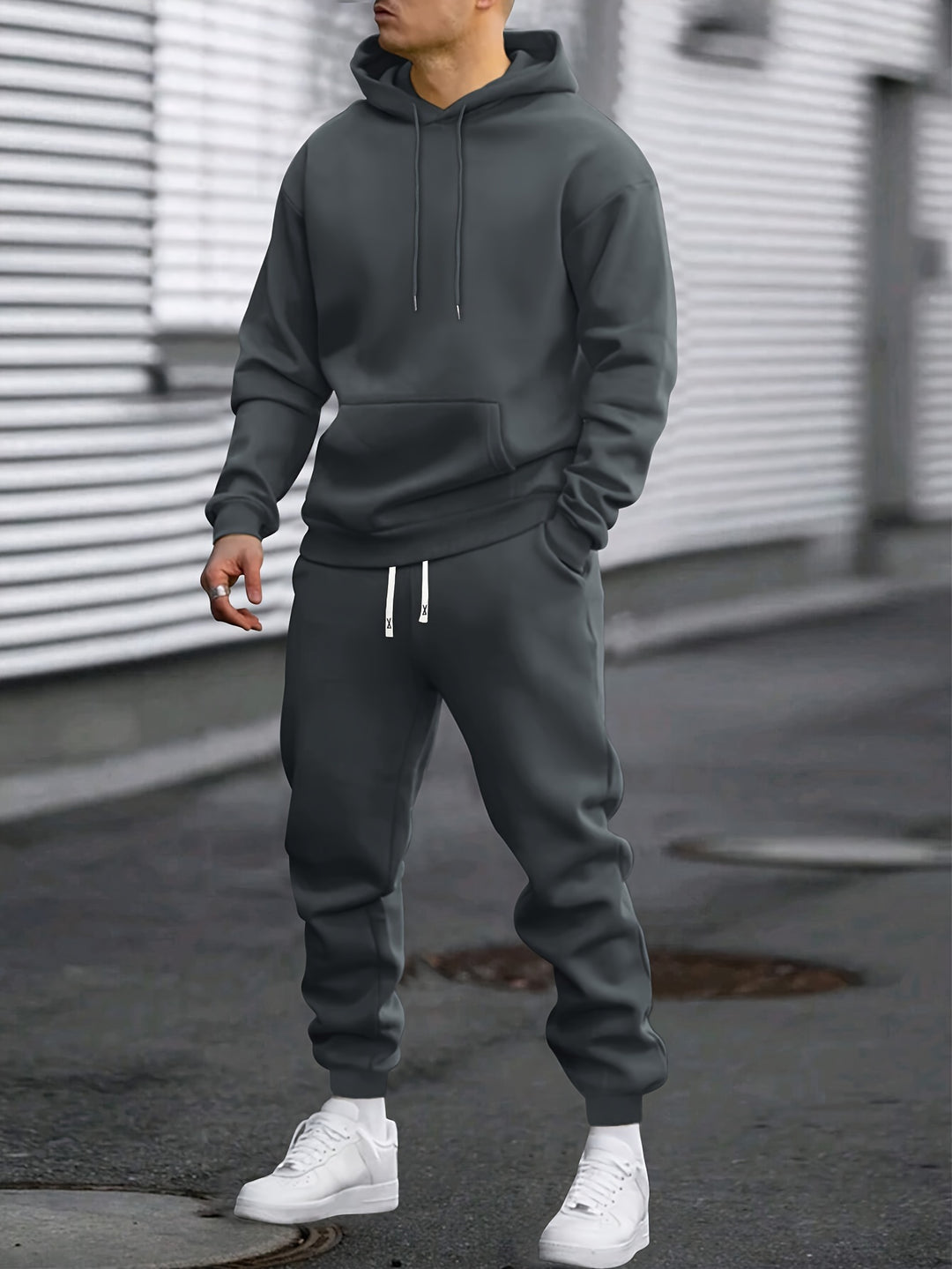 Heren Sportset Hoodie & Joggingbroek - Ademend Polyester