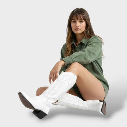 Dames Cowboylaarzen met Borduursel - Western Boots