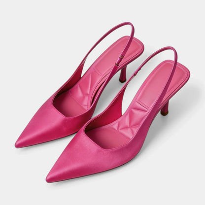 Dames Pumps Slingback met Puntneus en Naaldhak