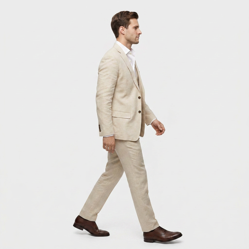Dames Broekpak Driedelig met Blazer en Gilet