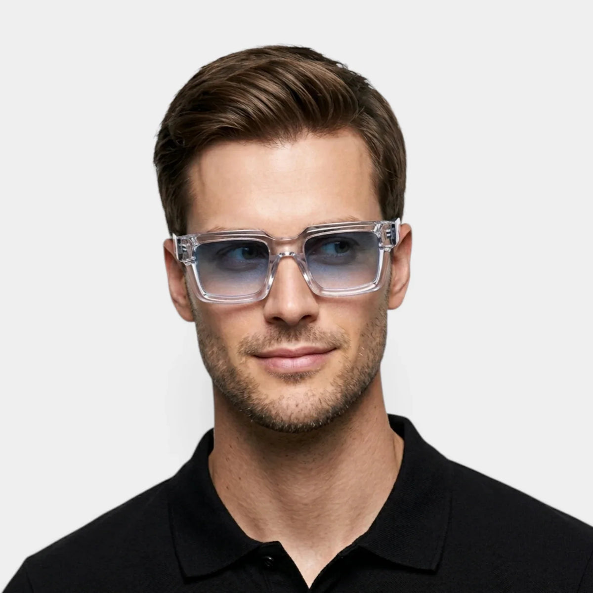 Heren Zonnebril Vierkant met Gradiënt Glazen - Moderne Coupe