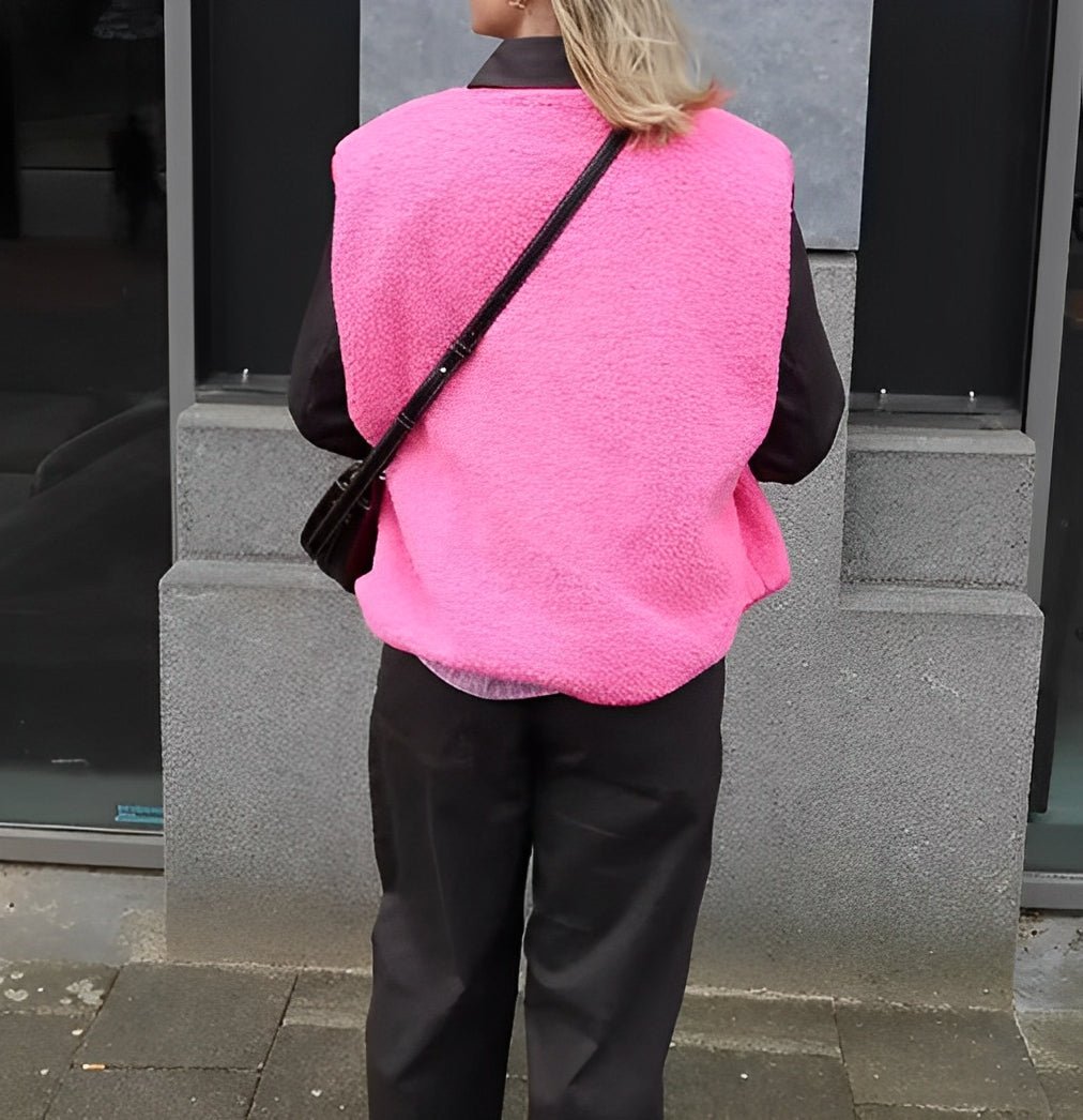 Dames Mouwloos Vest met Voorzakken - Casual Losse Pasvorm
