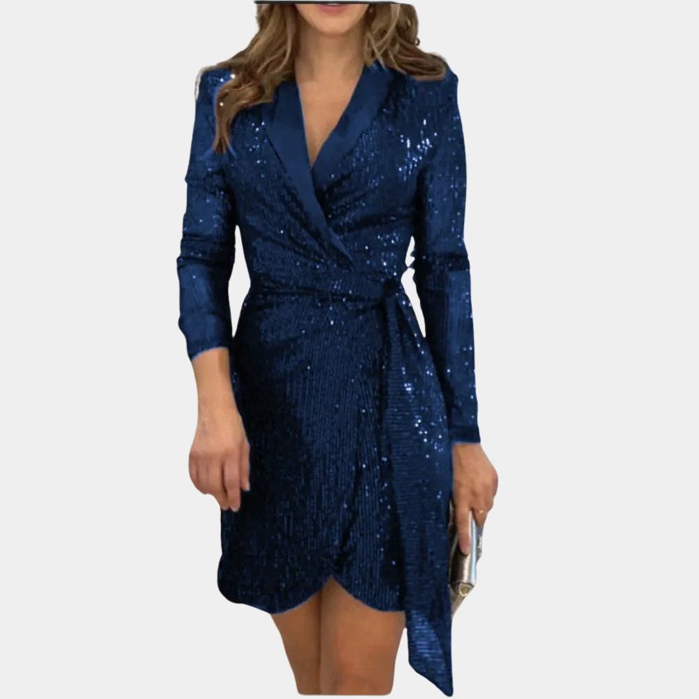Elviana - Elegante Damesblazerjurk met Ceintuur