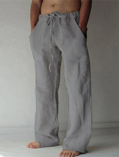Heren Slim Fit Broek – Casual voor Dagelijks Gebruik, Met Elastische Taille