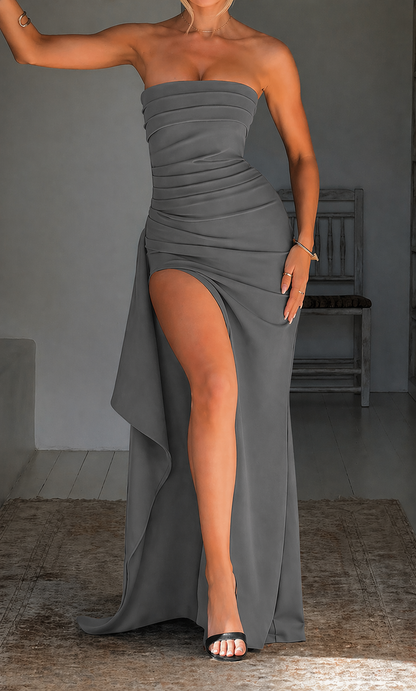 Dames Slim Fit Jurk – Geschikt voor Formele Gelegenheden, Met Open Rug