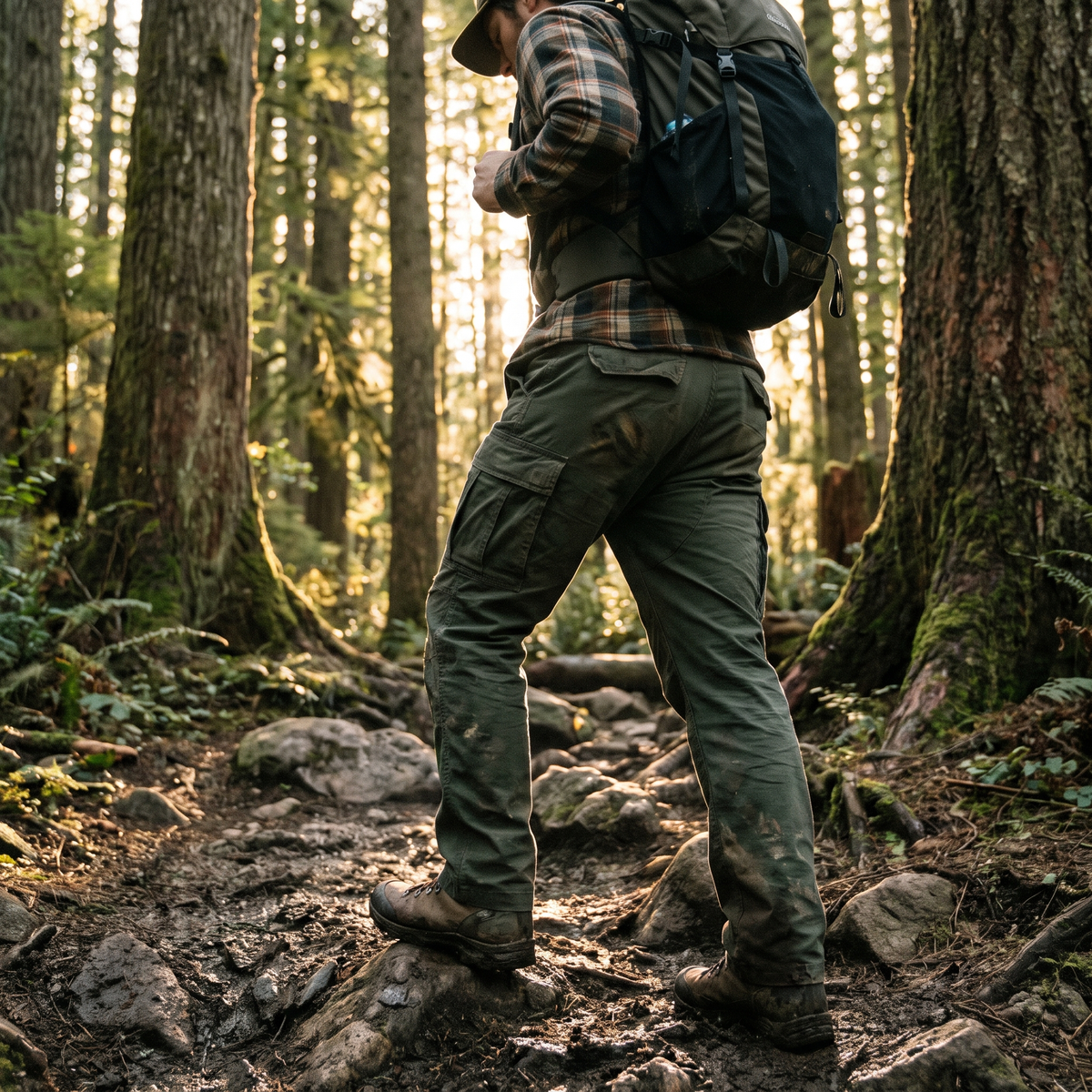 Men's Urban Cargo Pants Waterproof Ripstop Tactical Pants – product view 2 | Great Lakes Outdoor