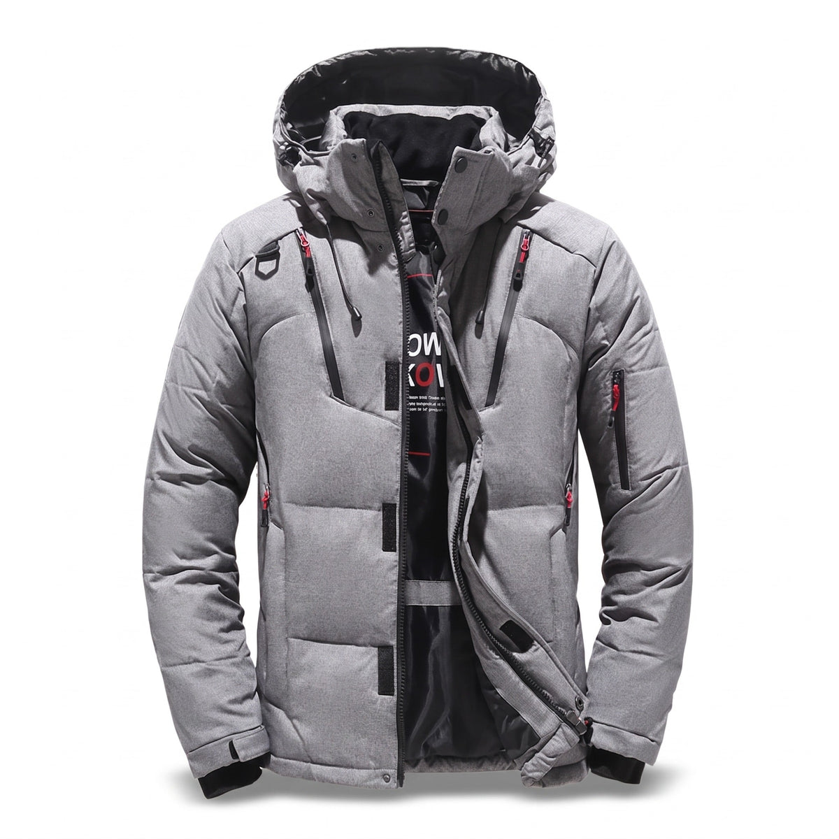 Men's Winter Down Jacket Goose Filled Water Repellent Windproof Coat, product photo 8