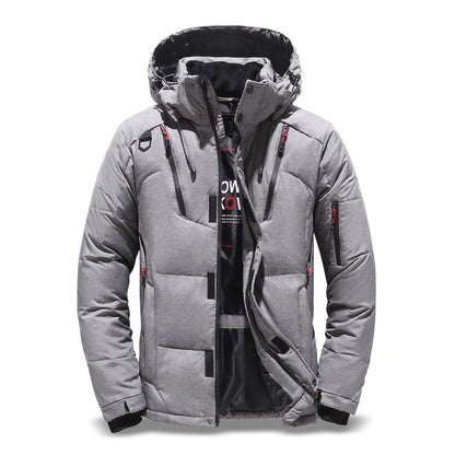 Men's Winter Down Jacket Goose Filled Water Repellent Windproof Coat, product photo 8