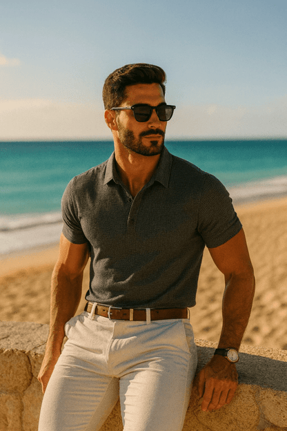 Heren Slim Fit Polo – Casual voor Dagelijks Gebruik, Met Korte Mouwen