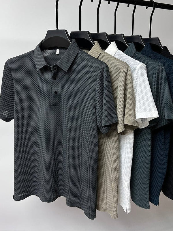 Heren Slim Fit Polo – Casual voor Dagelijks Gebruik, Met Korte Mouwen