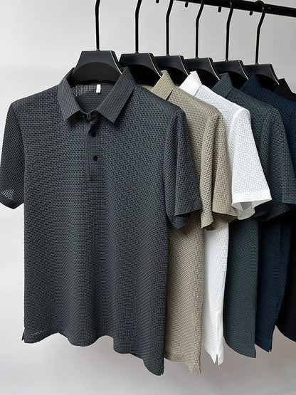 Heren Slim Fit Polo – Casual voor Dagelijks Gebruik, Met Korte Mouwen
