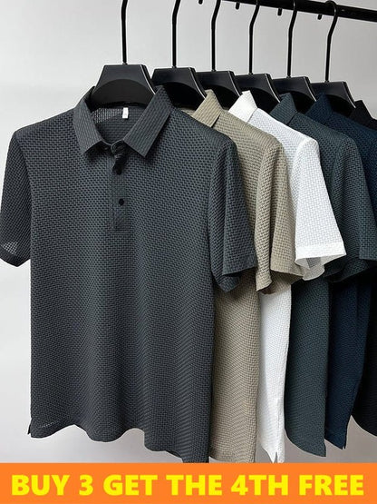 Heren Slim Fit Polo – Casual voor Dagelijks Gebruik, Met Korte Mouwen