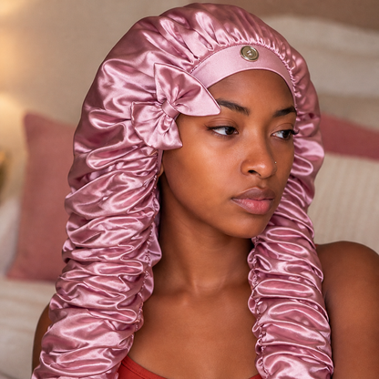 Satijnen Haarbonnet voor Lang Haar met Verstelbare Sluiting