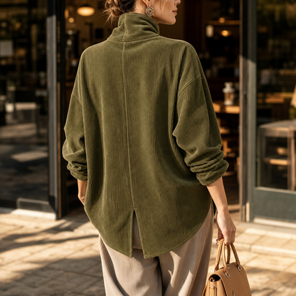 Dames Jack met Asymmetrische Knopen en Ribstructuur