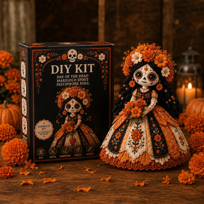 Day of the Dead Patchwork Pop Naaipakket - DIY Knutselset voor Beginners