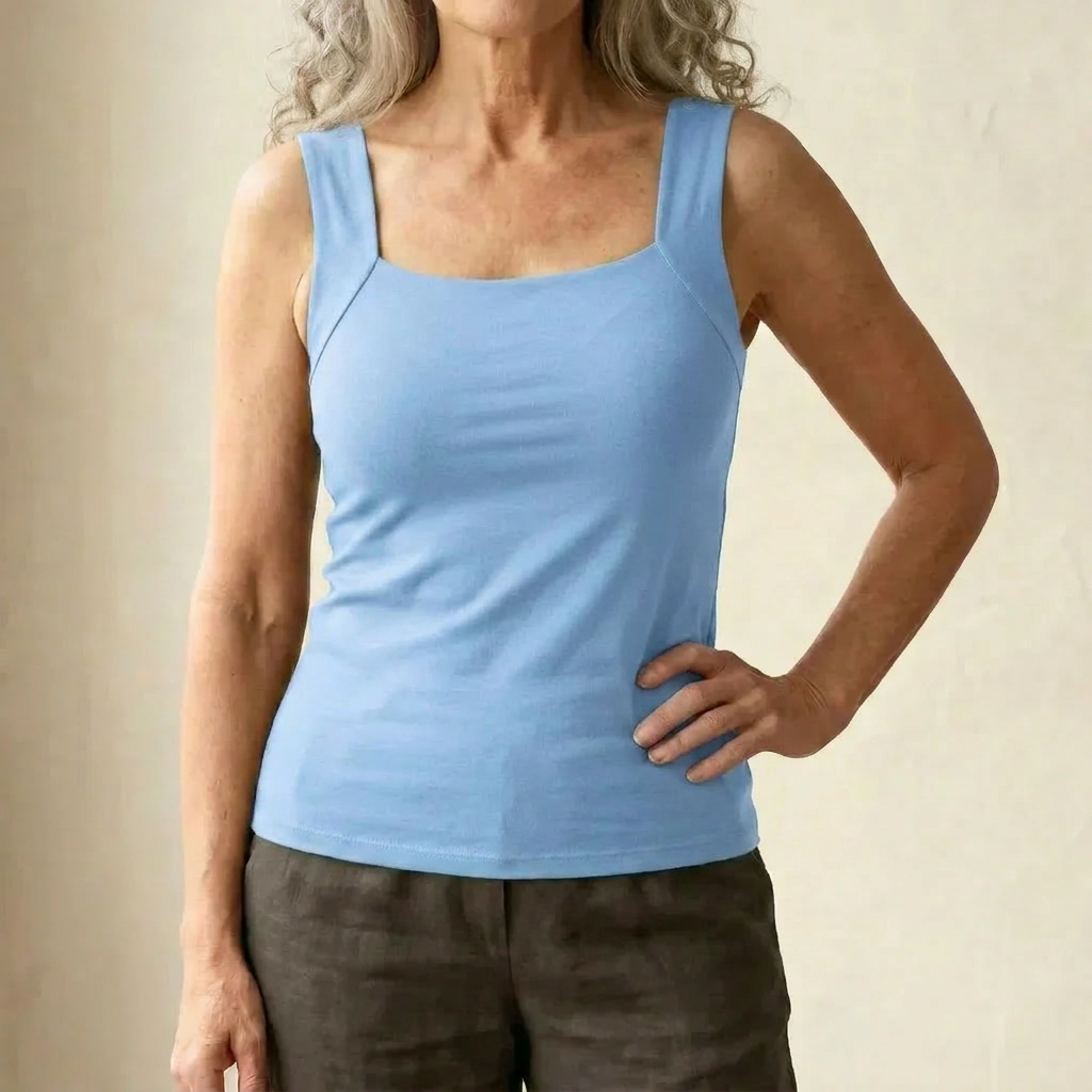 Dames Tanktop met Ingebouwde Bra - Zacht en Comfortabel Basic