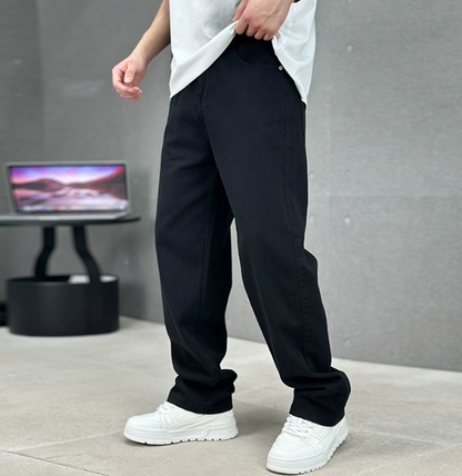 Heren Straight Leg Jeans Katoen - Klassieke Denim Broek