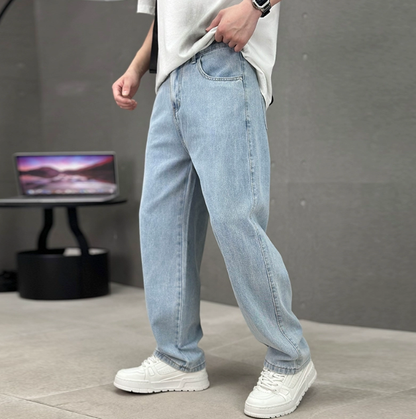 Heren Straight Leg Jeans Katoen - Klassieke Denim Broek
